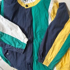 Nautica Kids Raincoat in Blue, Green, Yellow, and White